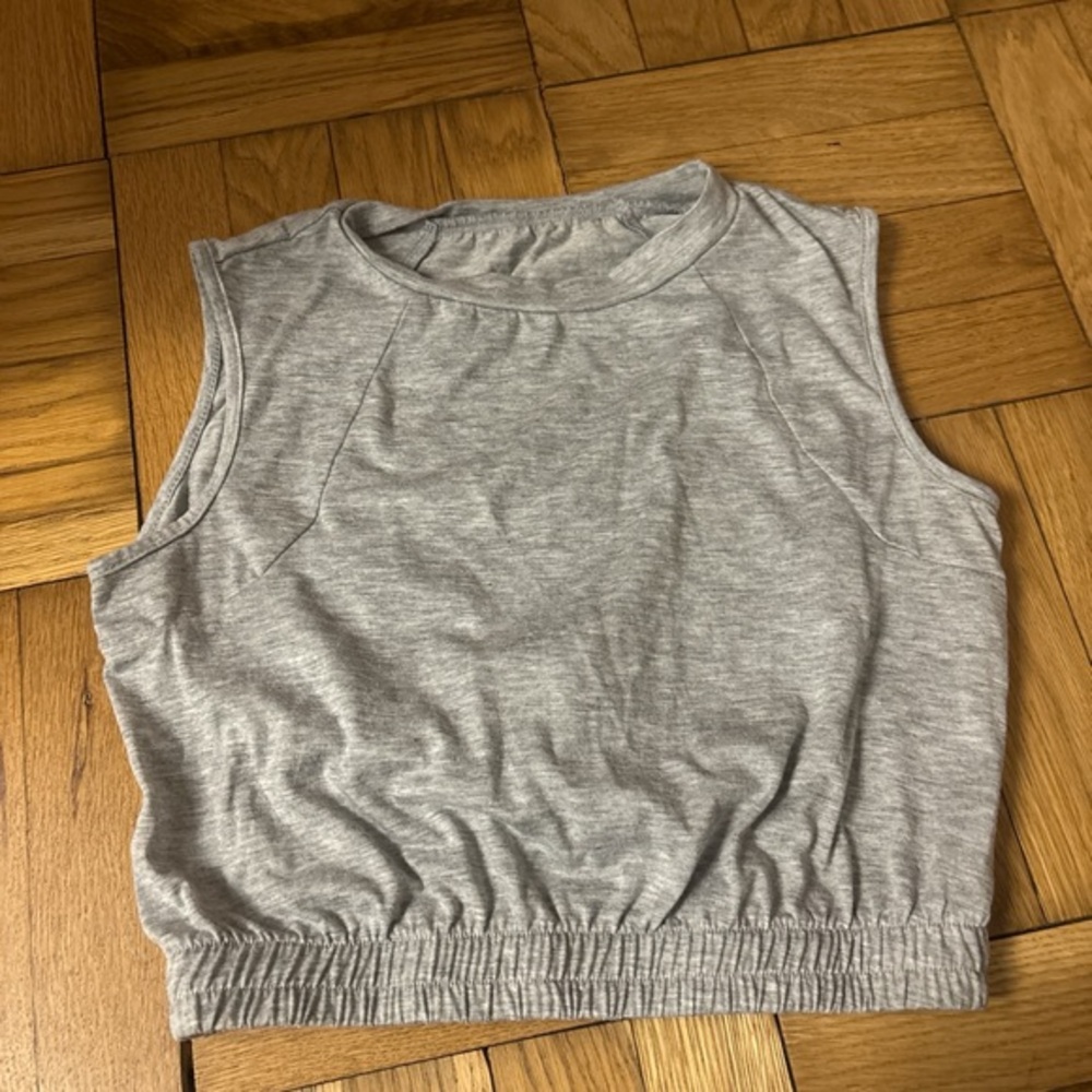Gray Sleeveless Women's Top